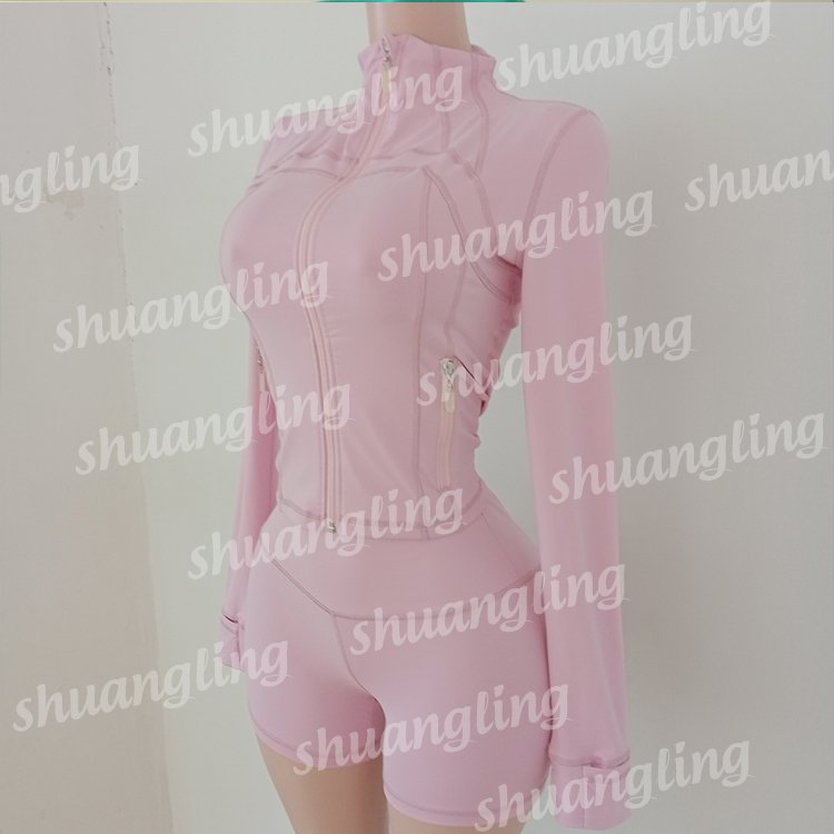Lulu Set Custom logo Women outfits Workout Fitness Jogger 2 pieces Leggings Set Yoga Jacket flare pant Women Tracksuit Set