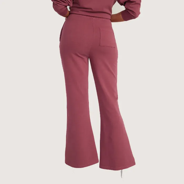 Custom 3D Puff Print Sweatsuits 2Pieces Fleece Tracksuit Set Best Selling Products 2023 Flared Sweatpants And Hoodie Set women