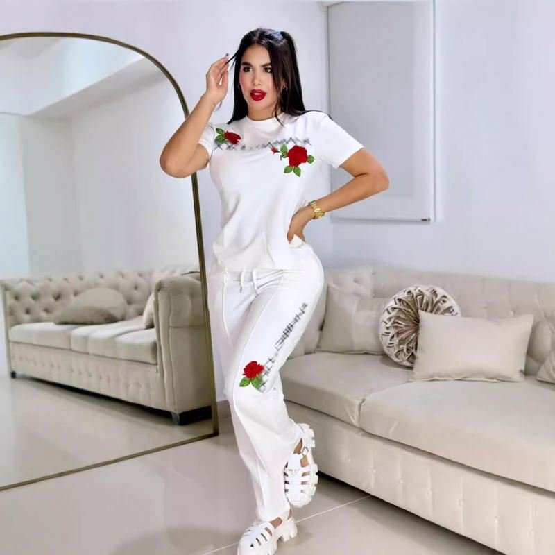 Autumn and Winter New Fashionable Casual Printed Pants Set New arrival women's sets 2 piece women brand clothing