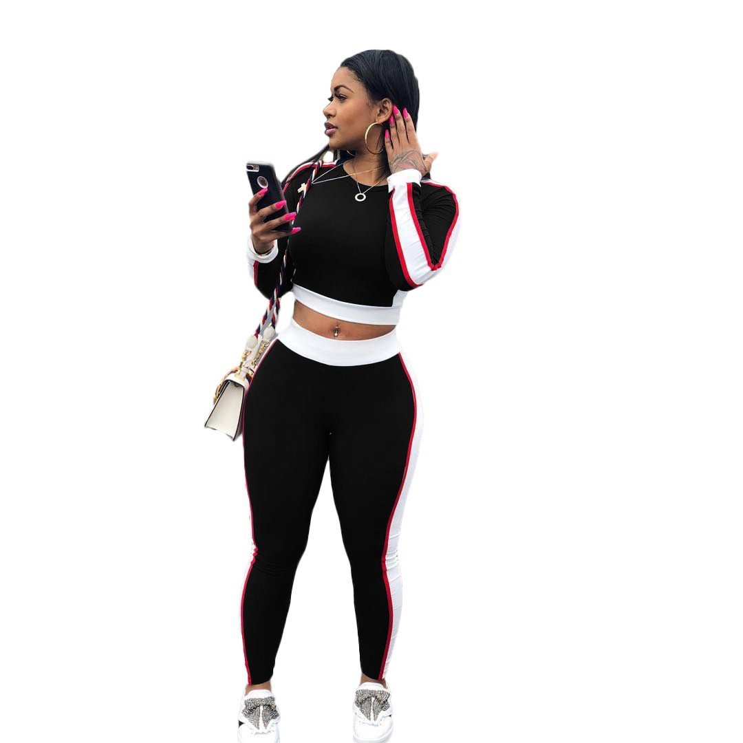 plus size 2 piece set lounge wear suits outfits for women's sets clothing 2022 new arrival fall sets fashion women crop top