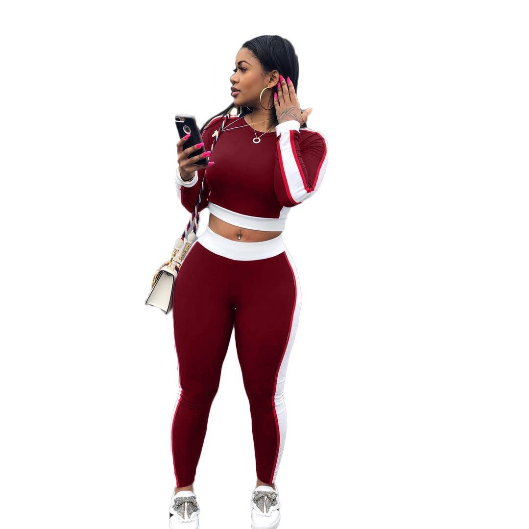 plus size 2 piece set lounge wear suits outfits for women's sets clothing 2022 new arrival fall sets fashion women crop top