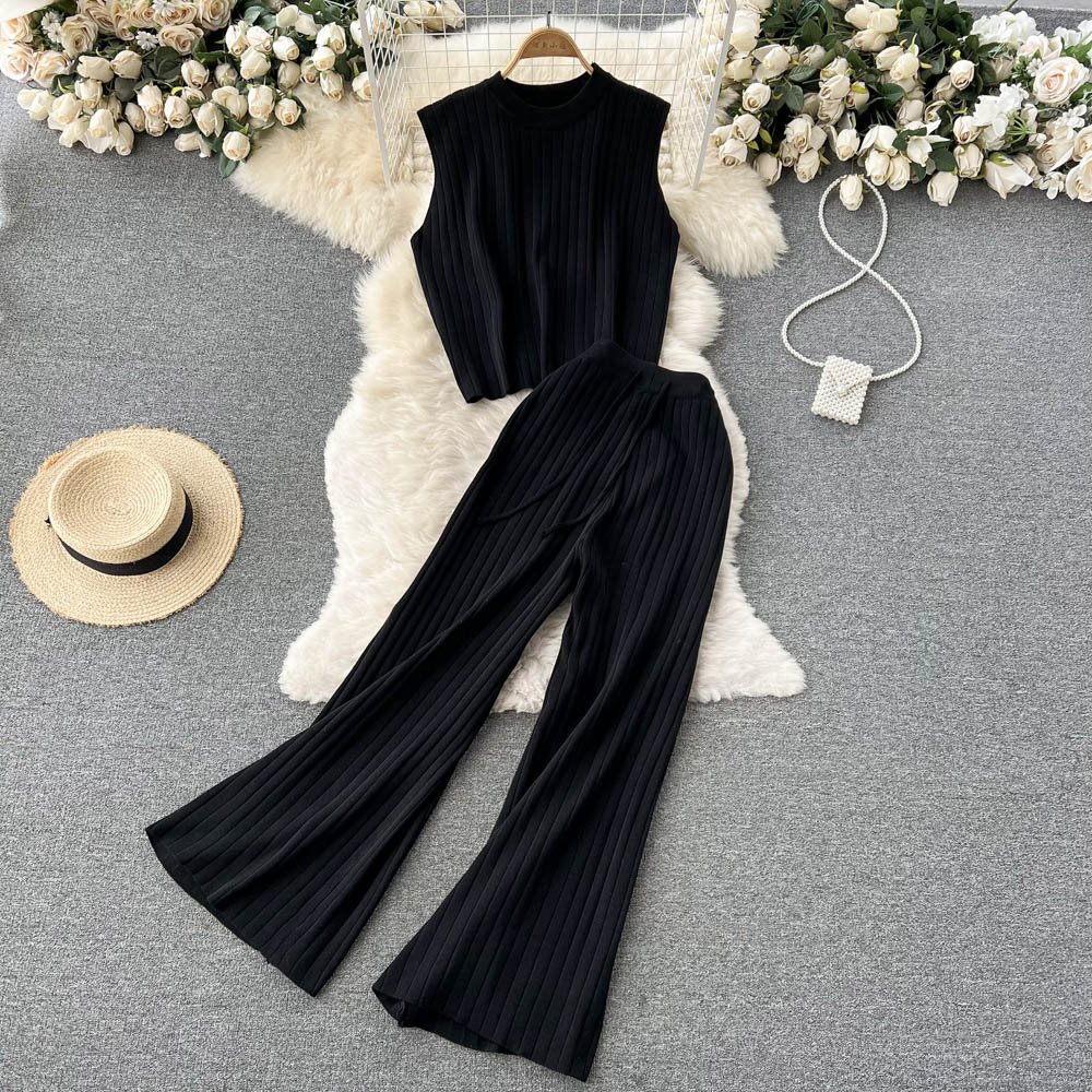2022 New Womens Brands Luxury Clothing Ladies Knitwear Designer Knitted Sweater Set For Women