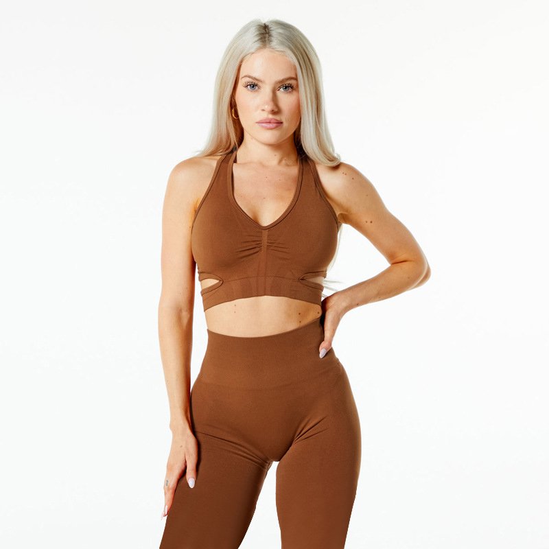 PASUXI Custom Fitness Outfit Women Activewear Ribbed Two Piece Private Label Seamless Yoga Sets Gym Yoga Leggings Set
