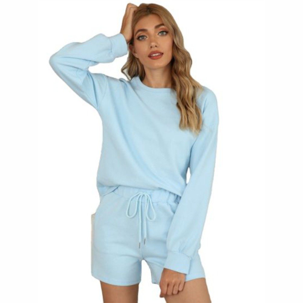 New 2023 Women's Jogger Running Set Biker shorts sets sportswear 2 piece for women custom casual crop top fashion fitness top