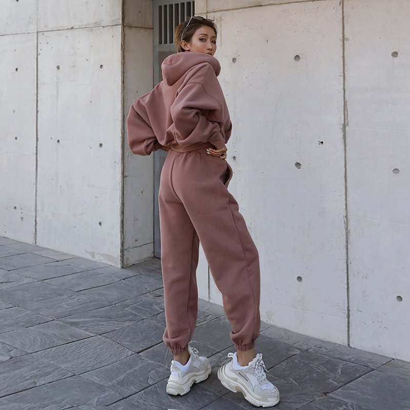 2024 Winter Clothes For Women Streetwear Loungewear Women Sets Sweatpants And Hoodie Set Manufacturers For Customs Clothes