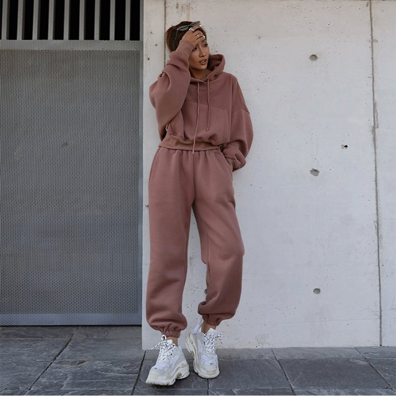 2024 Winter Clothes For Women Streetwear Loungewear Women Sets Sweatpants And Hoodie Set Manufacturers For Customs Clothes