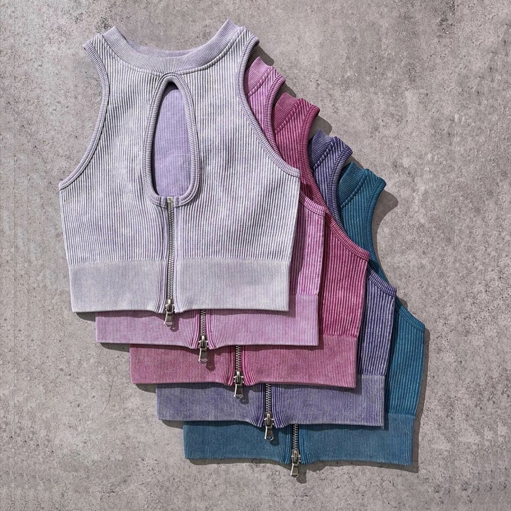 Deporte Ropa Mujer Yoga 6 Piece Sports Seamless Ribbed Workout Fitness Clothing Suit Woman Active Wear Gym Activewear Yoga Sets