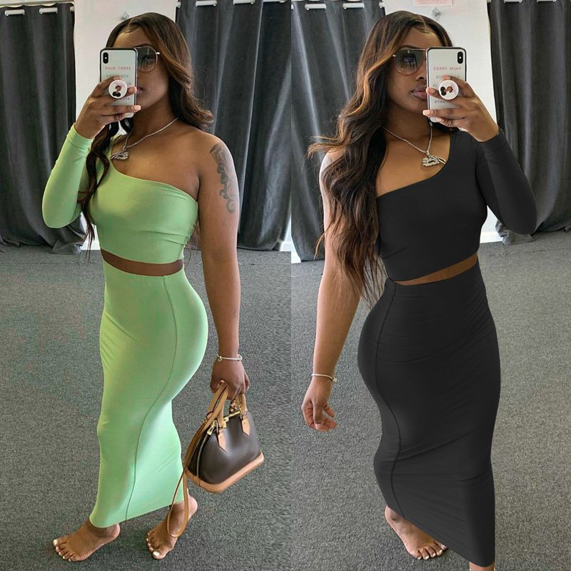 new fashion night club women's clothing ladies skirt women sexy two piece top ins style trend set womens bodycon dress