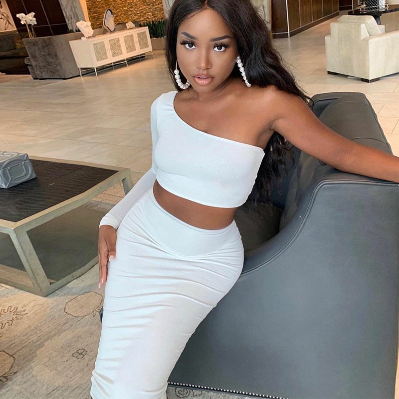 new fashion night club women's clothing ladies skirt women sexy two piece top ins style trend set womens bodycon dress