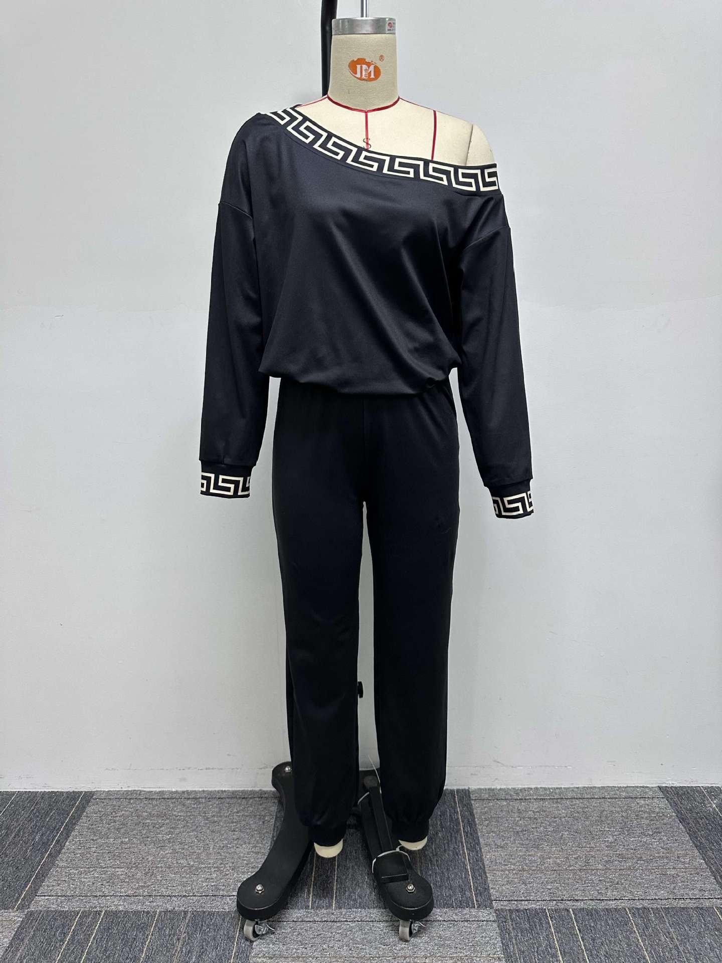 C230144 Casual Long Sleeve Top And Pants Set 2 Piece Set Women Clothing