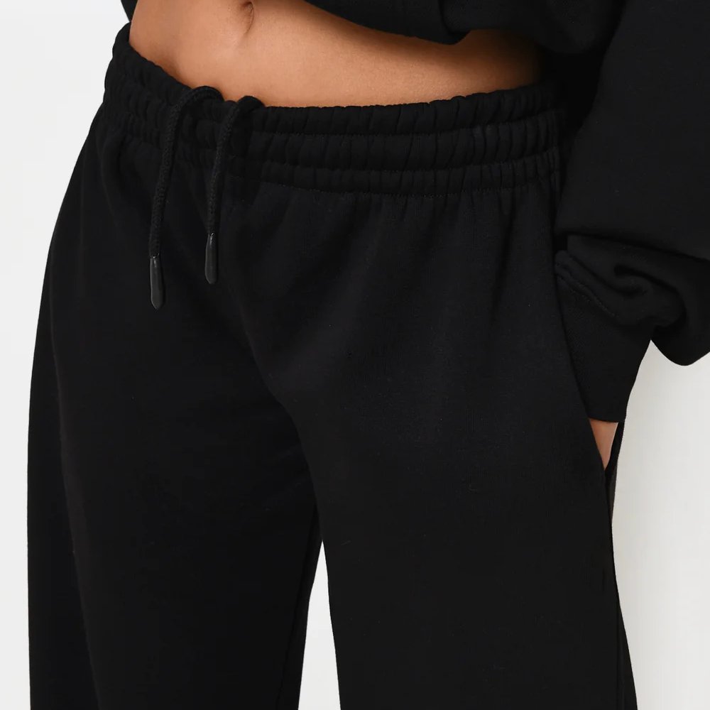 Custom logo women street style tracksuits oversized cotton hoodies and jogger hidden drawstring waist hoodie women sets