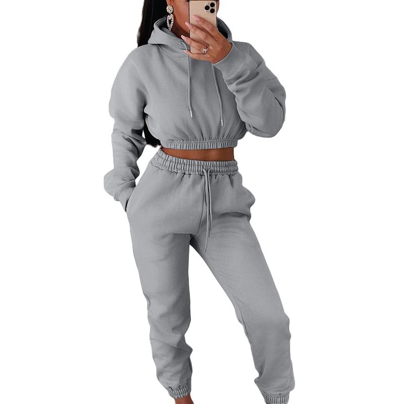 Hight Quality Hot Sell Custom Logo 2 Piece Set Two Piece Set Sports Women'S Sportswear Set Plus Size Tracksuits Outfits Jogger