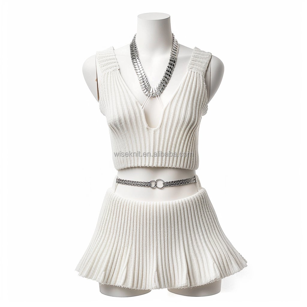 Designer tow 2 piece set women's sets clothing knit loungewear knit sets for women Y2K sleeveless Tank Top flare pant outfit
