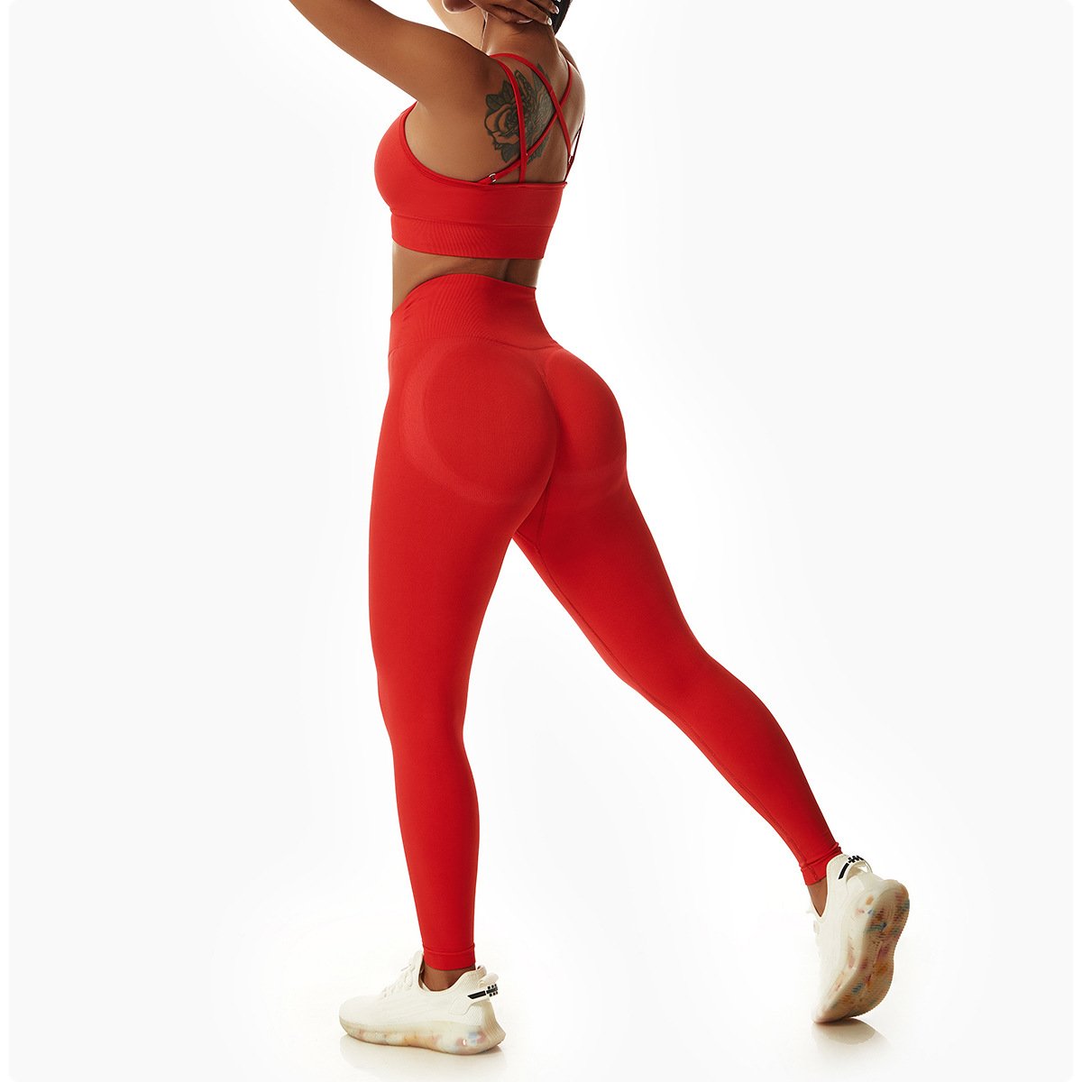 Women Fitness Set 2pcs Sports Clothing Sports Bra +Yoga butt lift Shorts Plus Size Gym Fitness Active Sets