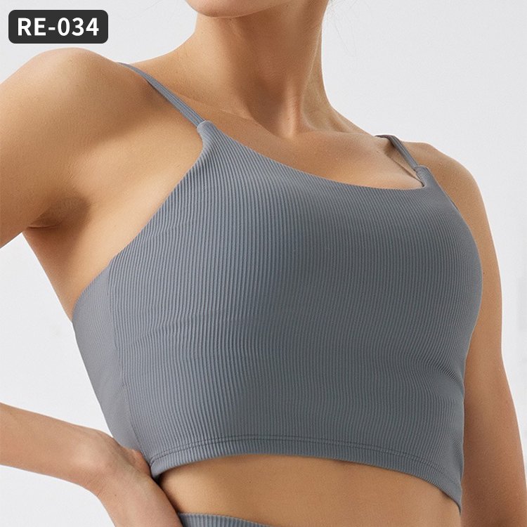 Customization Ladies Ribbed Recycled Nylon Block Sports Yoga Workout Fashion Girls Clothing Sets Gym Fitness Sets Women's Sets