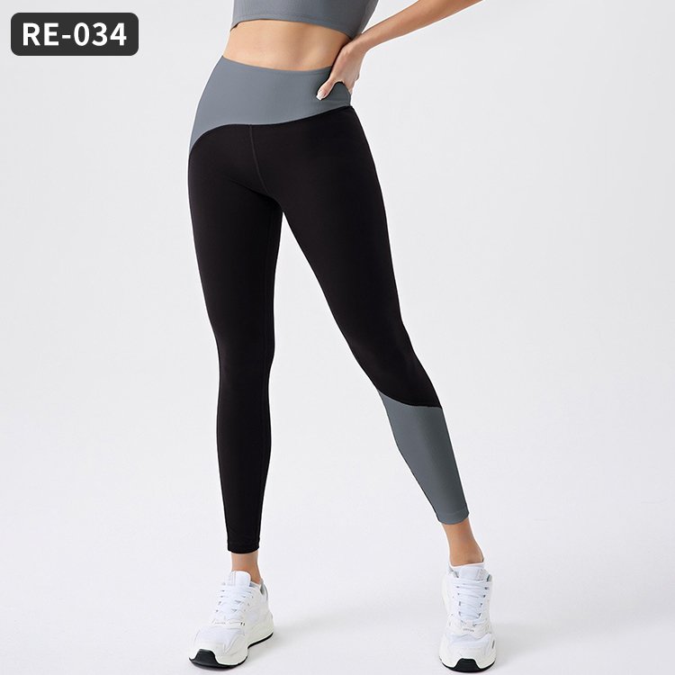 Customization Ladies Ribbed Recycled Nylon Block Sports Yoga Workout Fashion Girls Clothing Sets Gym Fitness Sets Women's Sets