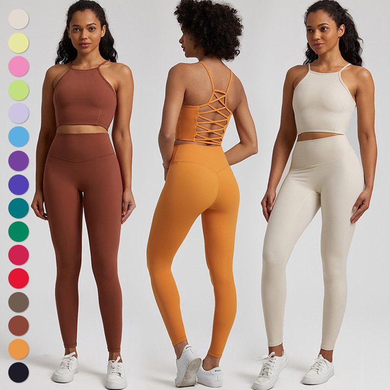 Wholesale Workout Wear Suit Breathable Quick Dry Activewear Custom Sports Clothing High Waist Women Gym Fitness Yoga Set