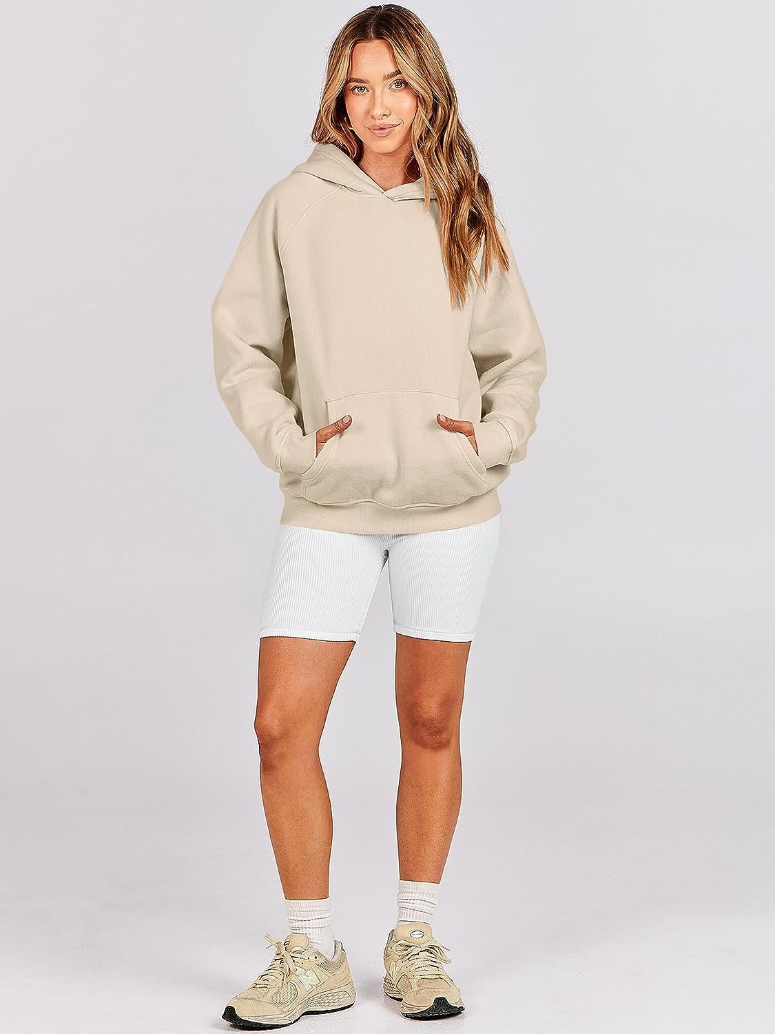 Wholesale Womens Oversized Sweatshirts Fleece Hoodies Long Sleeve Shirts Pullover Fall Clothes with Pockets