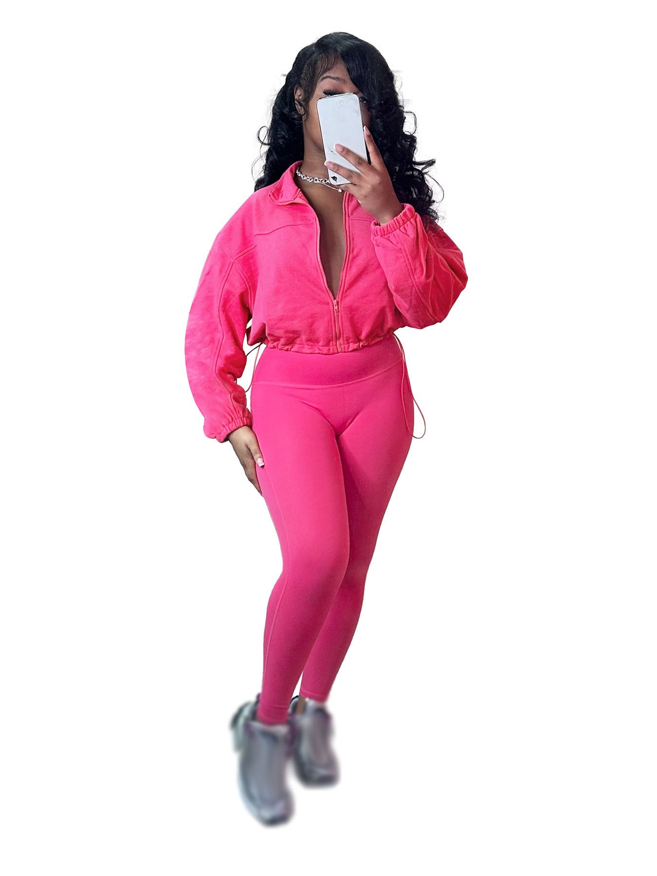 Conyson New Fashion Custom Logo Workout Pant Set Rubber Buckle Waist In Two 2 Piece Sets Fall Loungewear Woman Clothes Wholesale