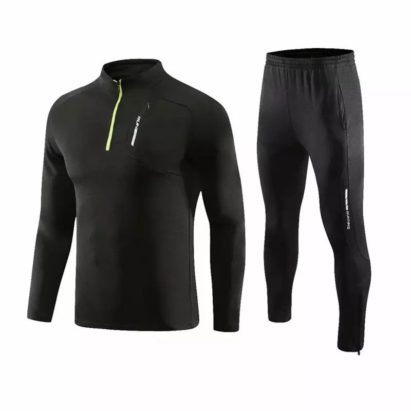 Orange & Black Tracksuit New Arrival Sportswear Jogger Sweatsuit Mens Sport Suit Tracksuit 2 Piece Set