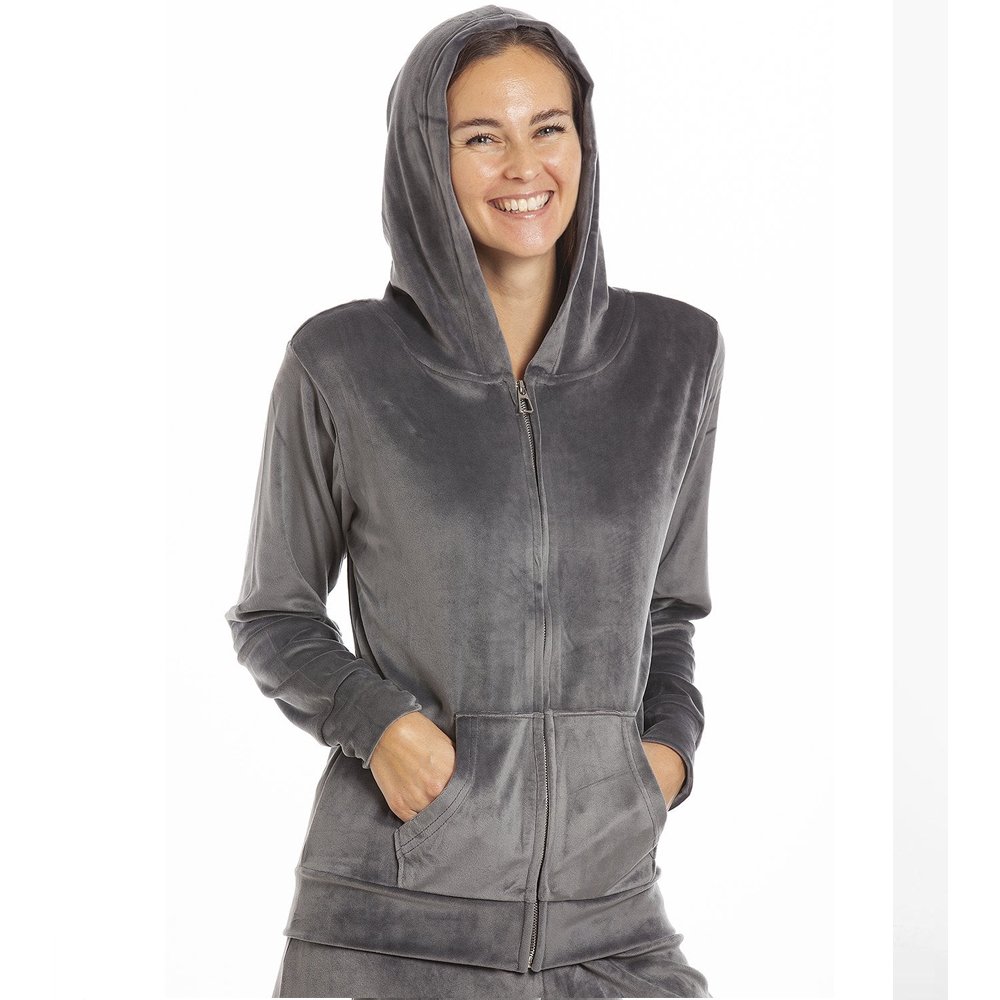 Custom Hot Selling Velour Tracksuit Plus Size Women's Zip Up Hoodie And Jogger Set 2 Pieces Velvet Suit For Women