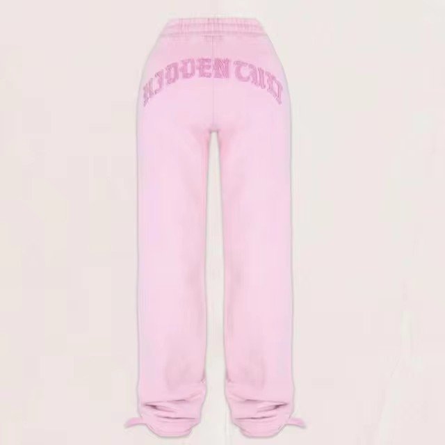 Women Loose Letter Print Two Piece Set Autumn Winter Female Sports Suit Casual Short Zipper Sweatshirts and Trouser Tracksuits