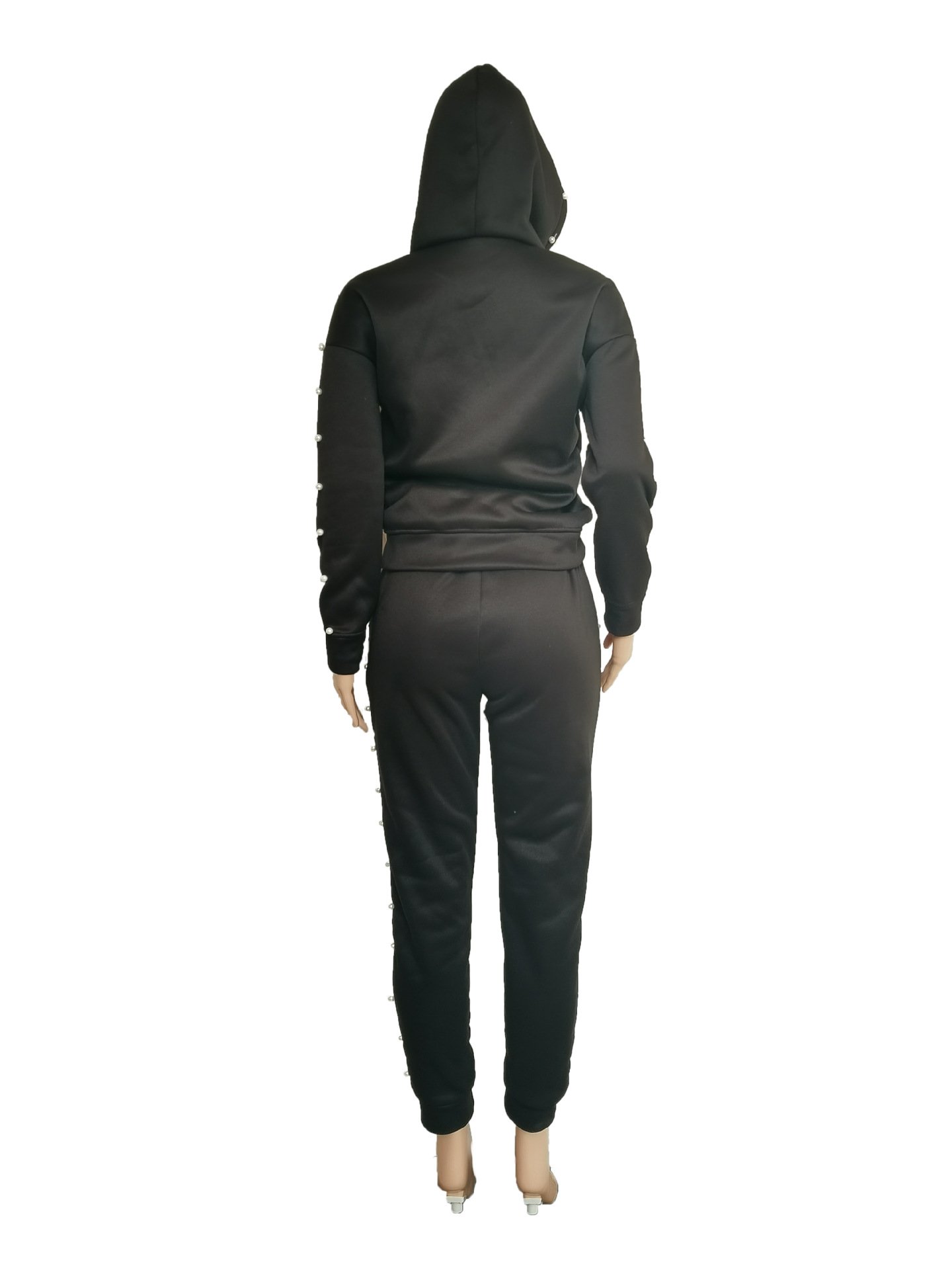 Hot Sell Plus Size Two Piece Tracksuits Custom Logo Printing Outfits 2 Piece Women'S Sportswear Set Nylon Jogger Women Set