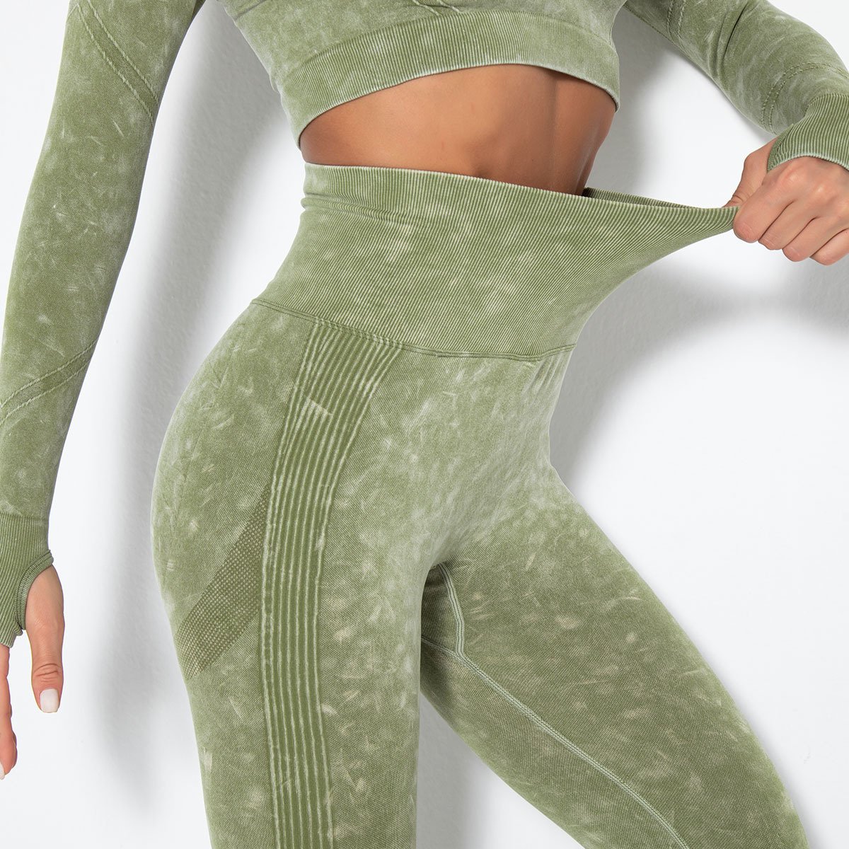 Seamless water washable sexy peach hip sweat wicking yoga pants exercise fitness pants leggings