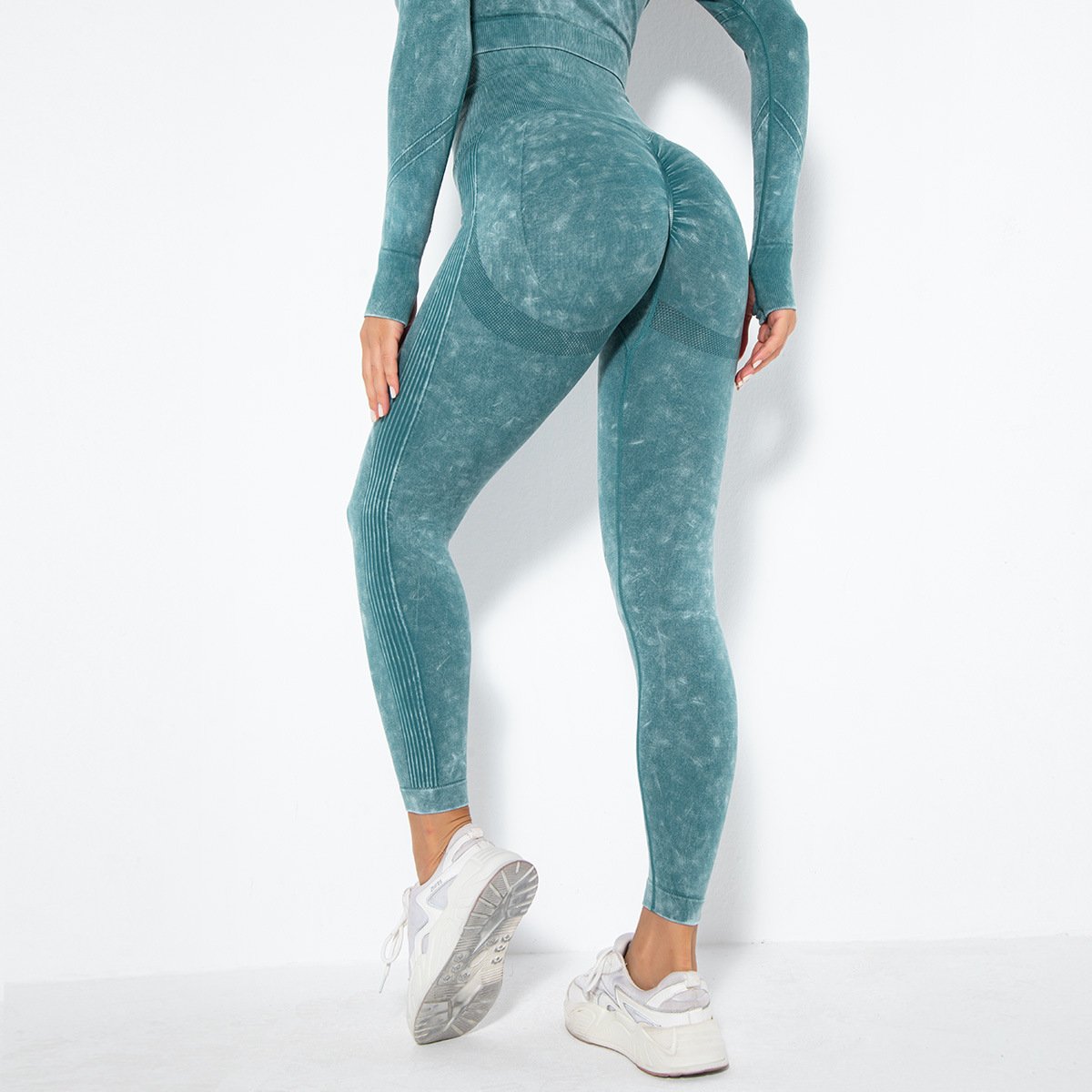 Seamless water washable sexy peach hip sweat wicking yoga pants exercise fitness pants leggings