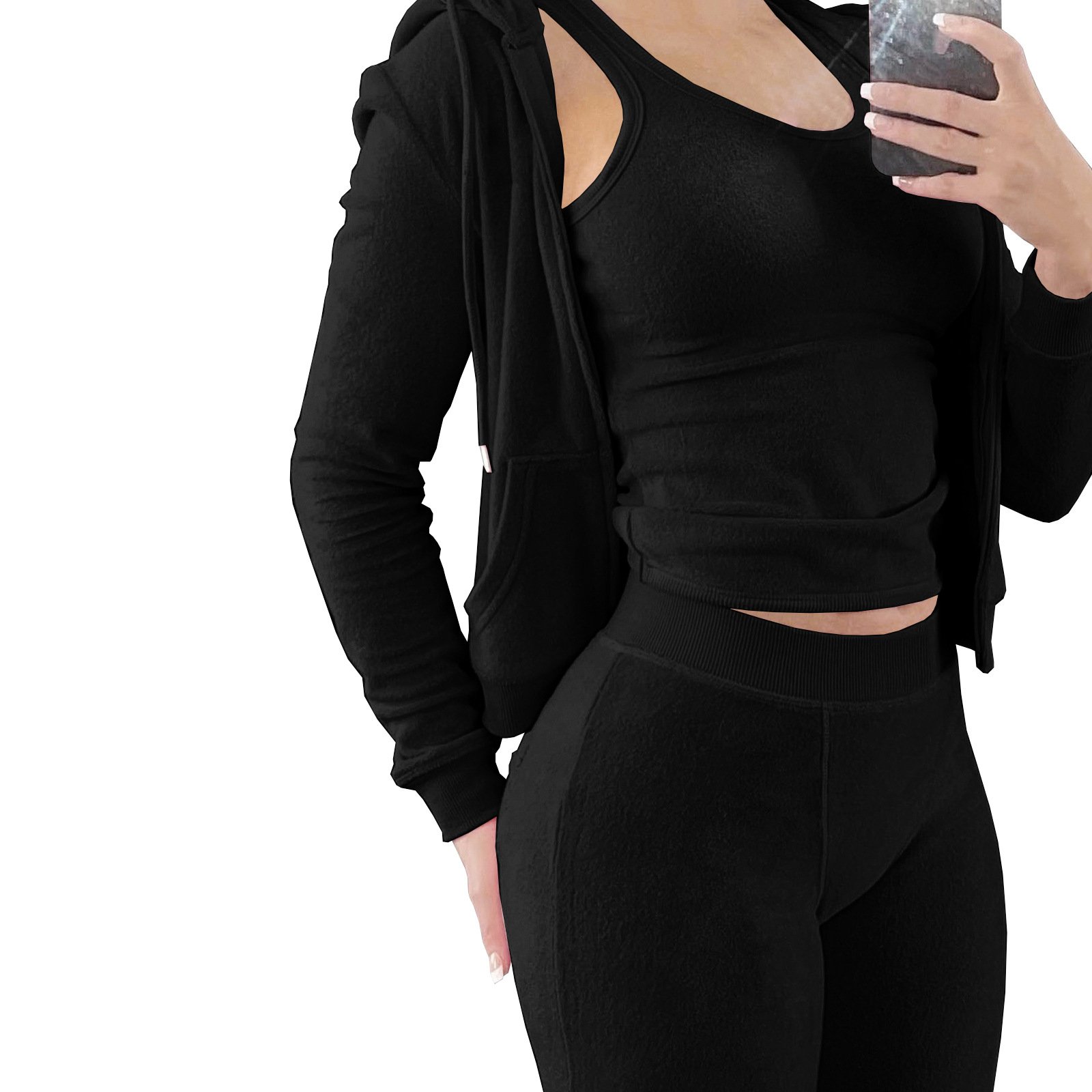 Wholesalers screen printing plus size women's sweaters Custom Logo Printing sweatpants and hoodie set women