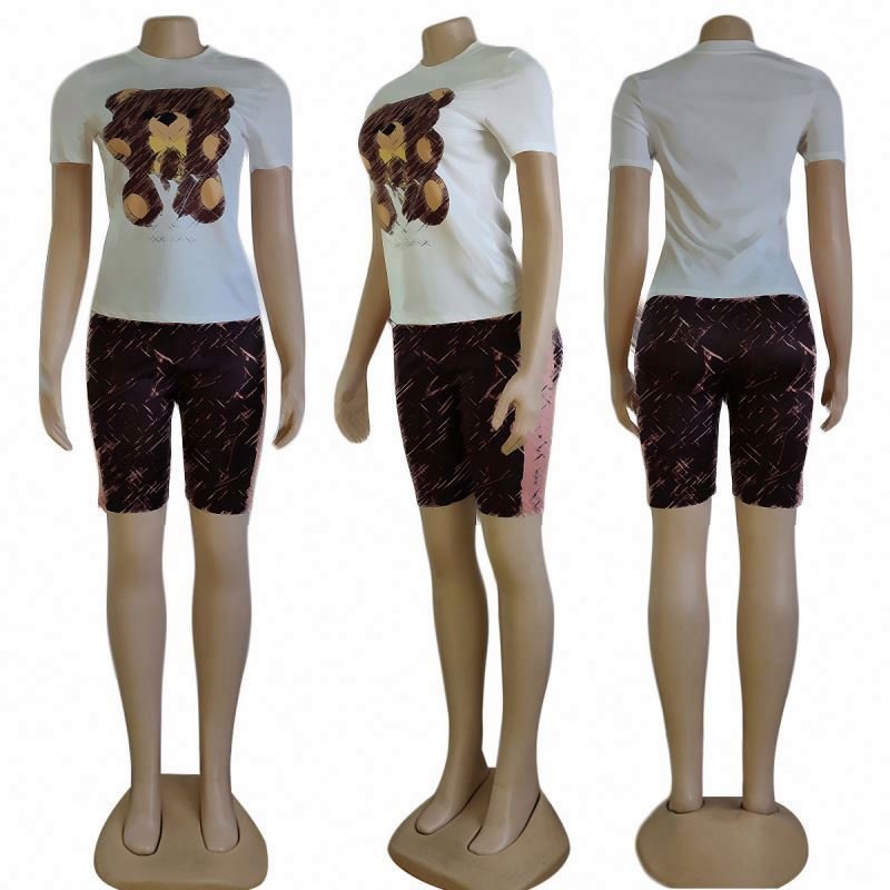 New arrival designer clothes Summer shorts and top Women's Sets high quality Top designer brand women's clothing summer 2024 New