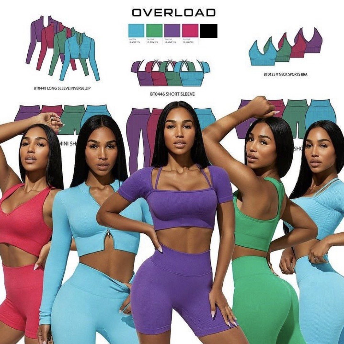 breathable gym wear sportswear women 5 pieces yoga set seamless plus size women's sets