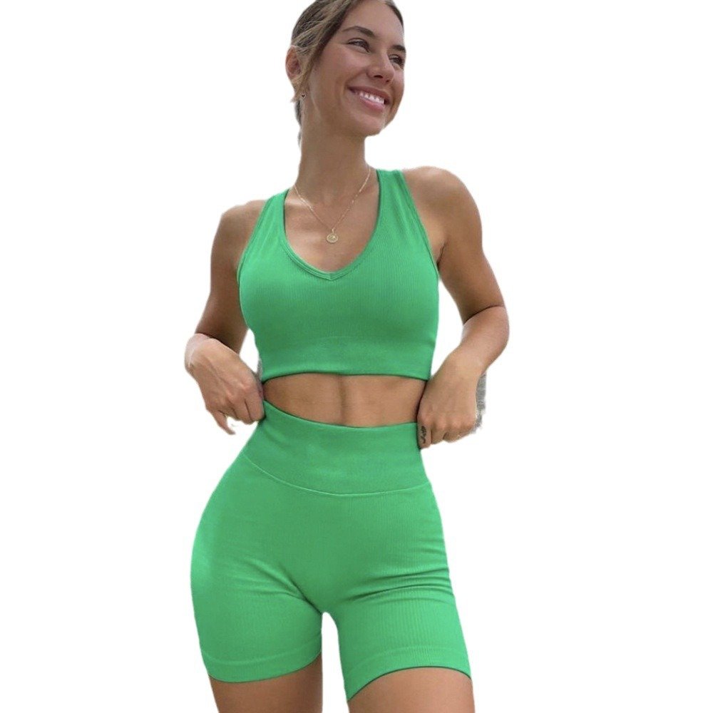 breathable gym wear sportswear women 5 pieces yoga set seamless plus size women's sets