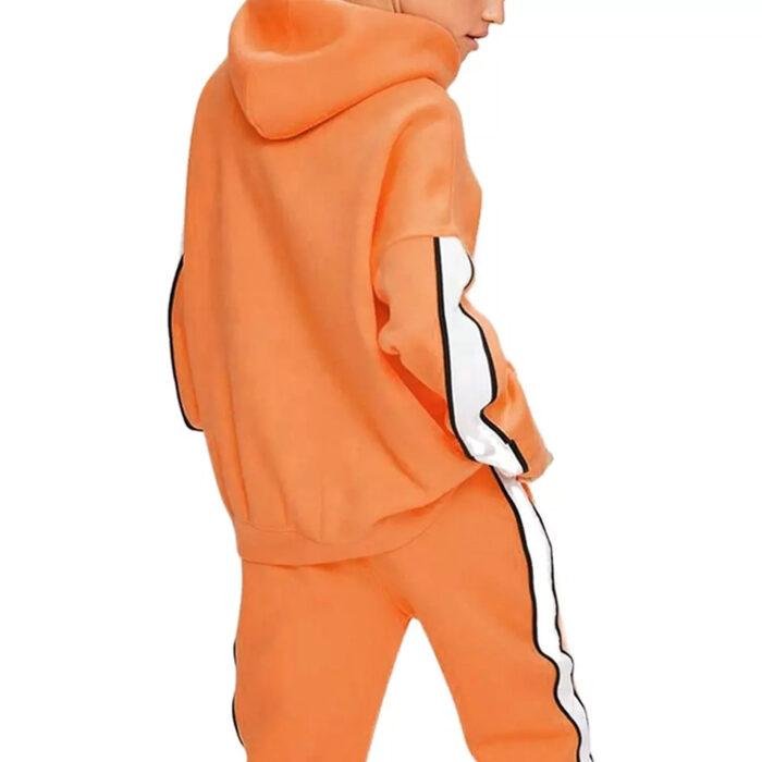 Two Piece Set Casual Fleece Tracksuit Women Winter 2023 Women's Sets Oversized Hooded Long Sleeve Hoodie Sport Pants Lady Suit