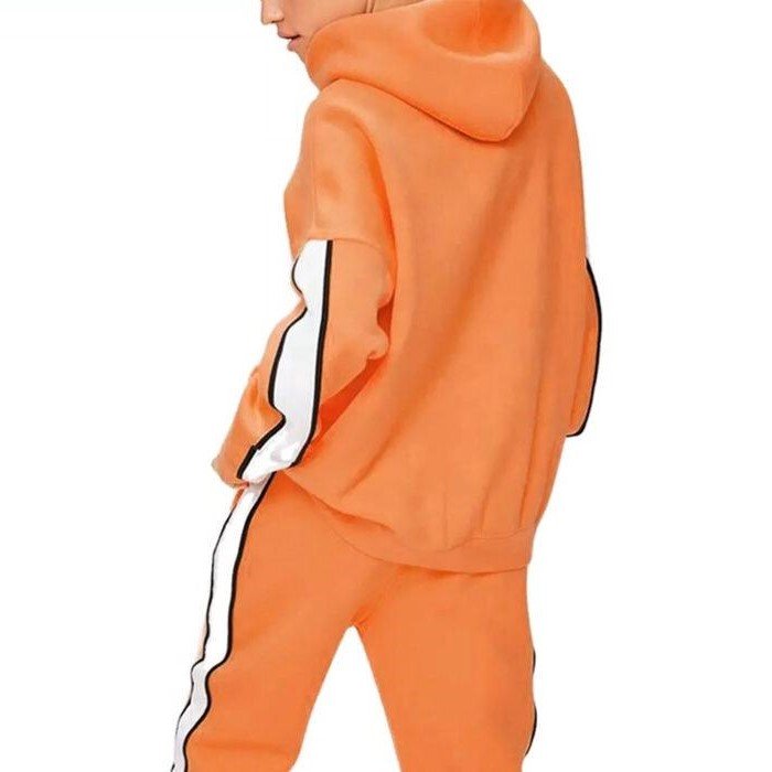 Two Piece Set Casual Fleece Tracksuit Women Winter 2023 Women's Sets Oversized Hooded Long Sleeve Hoodie Sport Pants Lady Suit