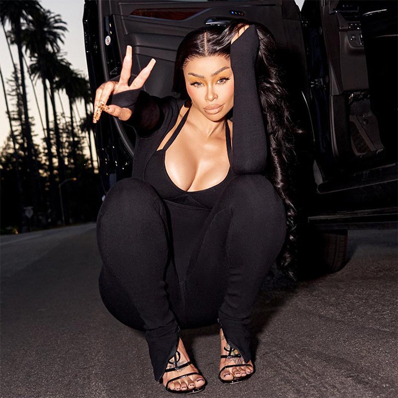 Woman Fall Set 2 Piece Pants Set conjuntos para mujeres Sexy Black 3 Three Piece Women Set Clothing ladies tracksuit