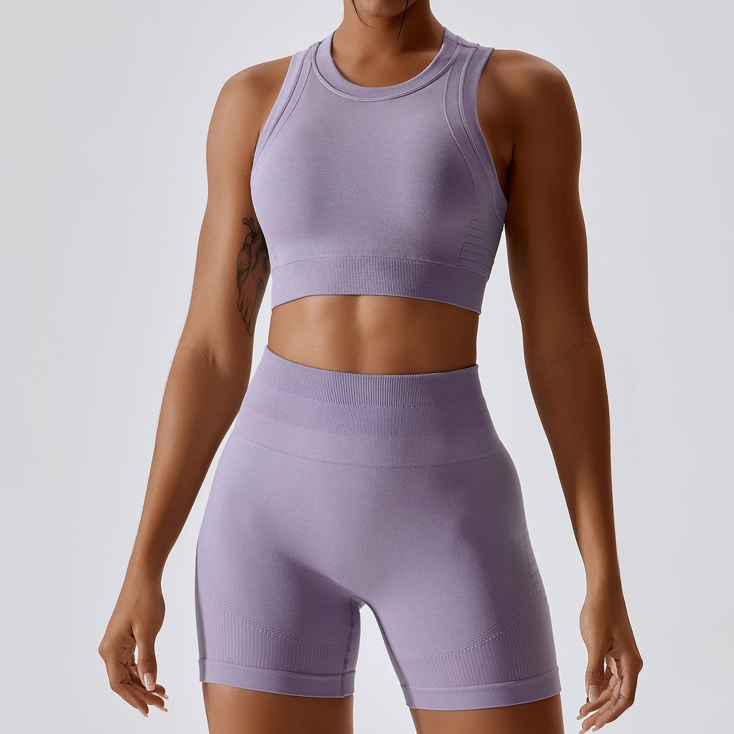 Hot selling 2024 New Yoga Outfits Tank Top Womens Sports Biker Shorts Breathable Butterfly Soft Workout Sets