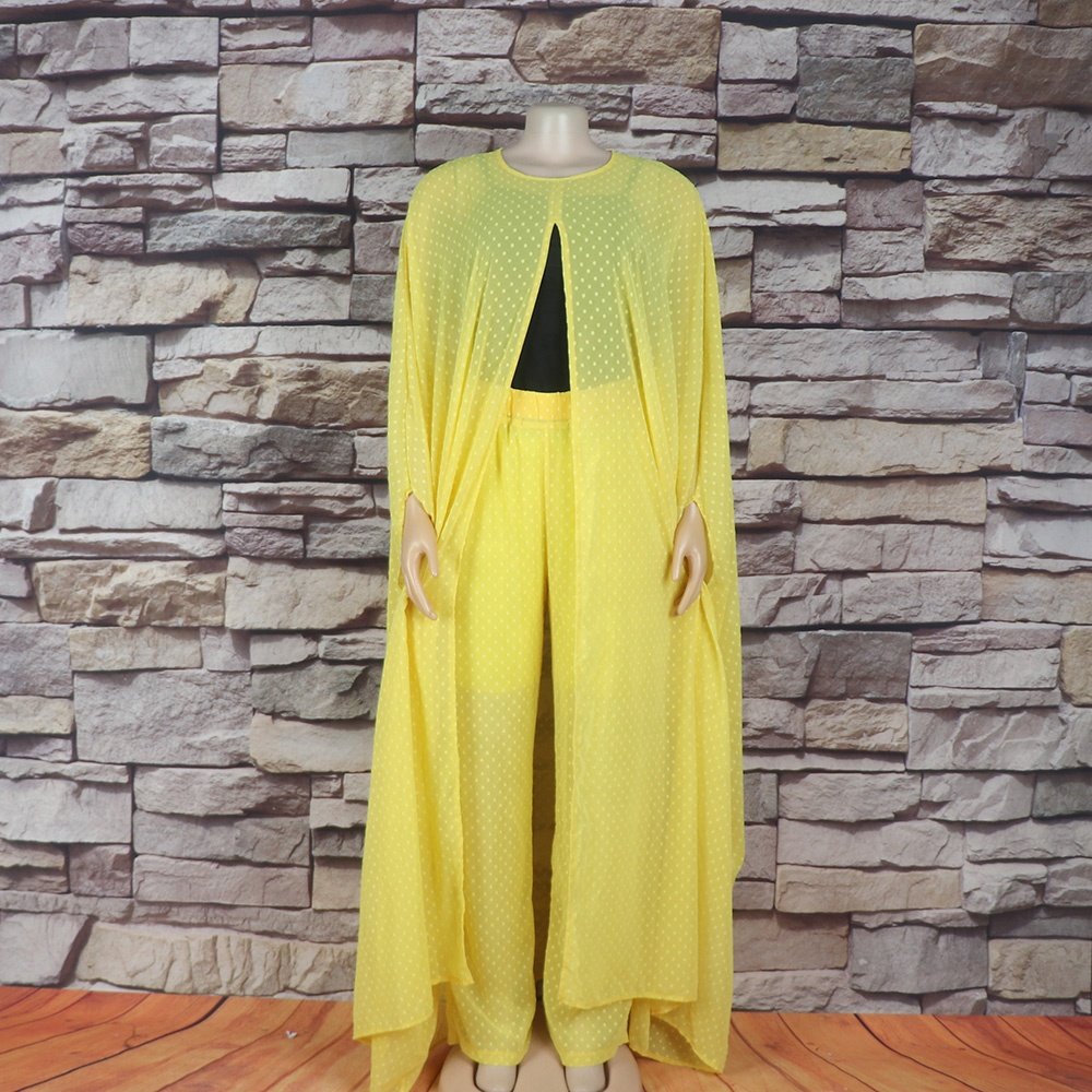 New Long Dresses Women Maxi Casual Ladies chiffon Womens Sets Two Piece African women's wear boubou femme