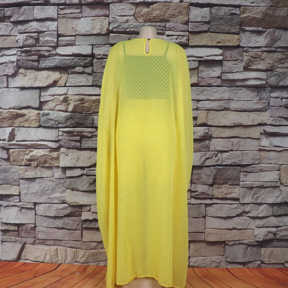 New Long Dresses Women Maxi Casual Ladies chiffon Womens Sets Two Piece African women's wear boubou femme
