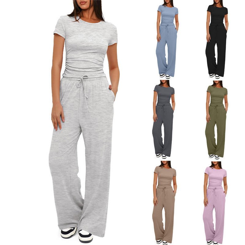 New Arrivals Custom Logo Sports sets Crop Tops Shorts Women casual Lounge Wear 2 Piece Set Women's Sets