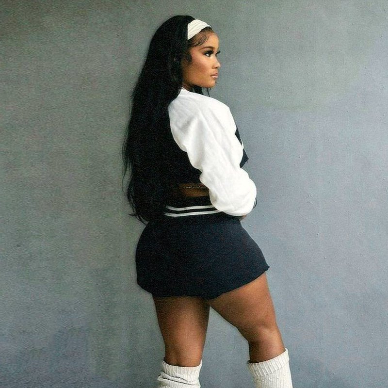 New Fall Women Tennis Sports Crop Suit Crop Sweatshirt Skirt Baseball 2 Piece Sets Casual Women Skirt Sets Two Piece Outfits