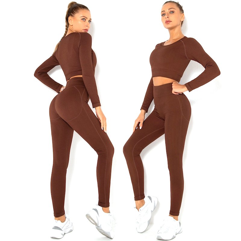 Seamless Yoga Set Woman Tracksuits Gym Workout Clothes Active Wear High Waist Leggings Sexy Sports Bra Fitness Suit Sportswear