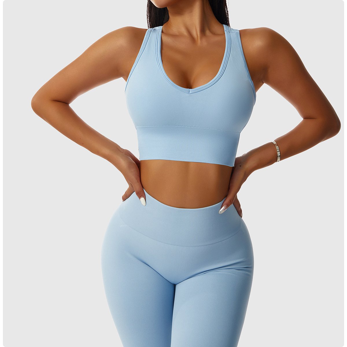 Women Gym Fitness Sets Wholesale Athletic Wear Workout Clothing Activewear Seamless Women Active Wear Yoga Set