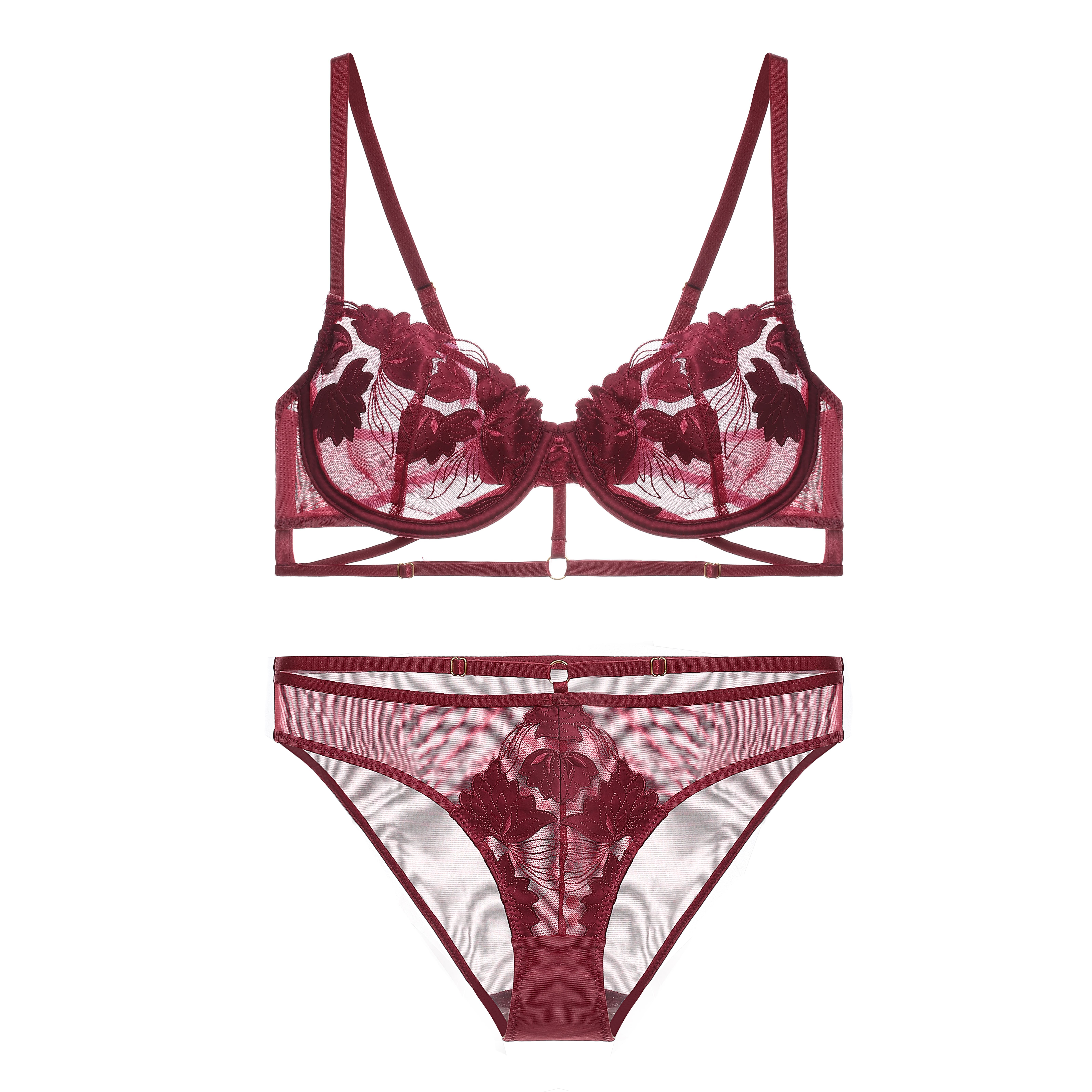 Wholesale 2023 New Design High-Quality Sexy Women's Underwear Lace Bra Set For Women