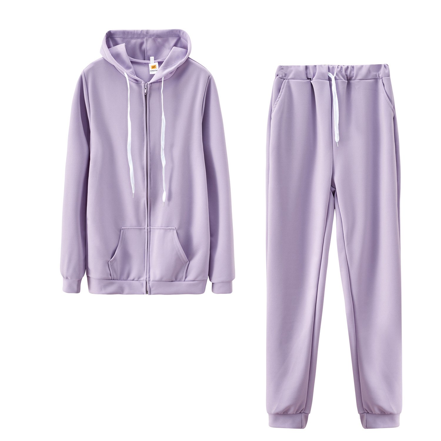 Hot Sell Oem Jogger Tracksuits Two Piece Set Gym Custom Sublimation Logo Leisure Plain Plus Size Zip Hoodie Outfits Women'S Sets