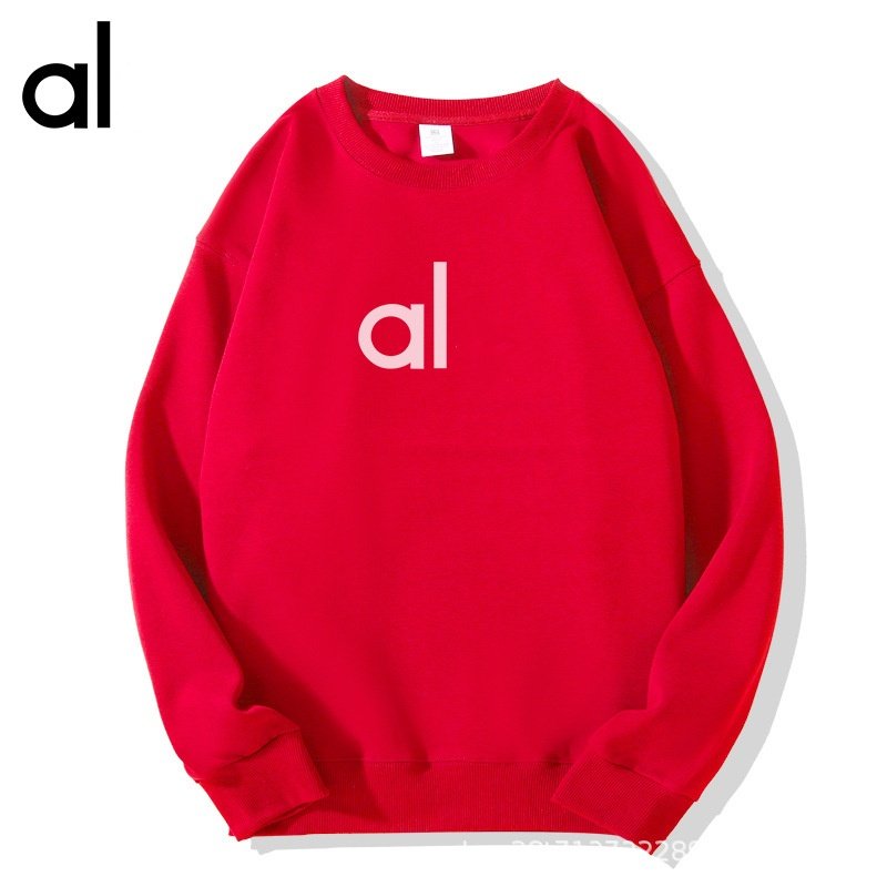 Allogo Men's and Women's Yoga Outdoor Leisure Sports Pullover Round Neck Sports Leisure Sweater Loose Fashion Long Sleeve