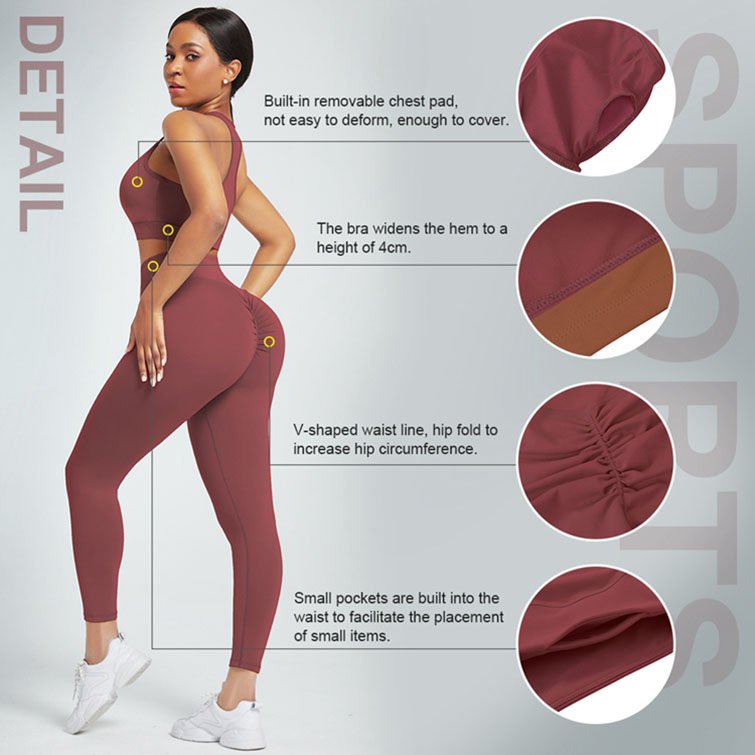 2024 Yoga Set 3 Piece Long Sleeve Crop Top And High Waist Yoga Pants Seamless Yoga Set Wholesale