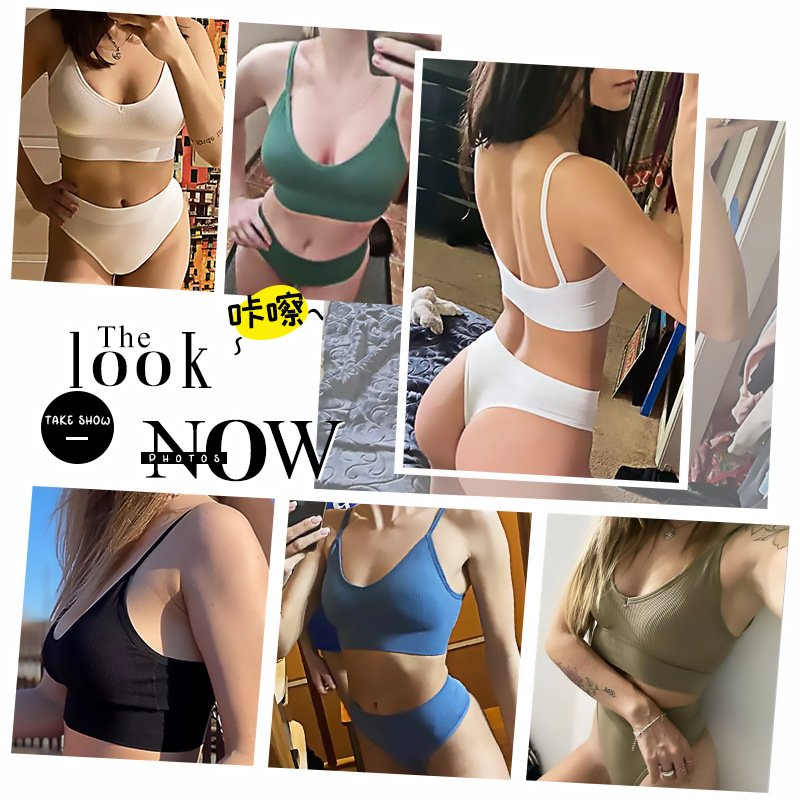 Sexy Bra And Panties Set Women Bikini Bra Briefs Swimwear Bathing Suit Band Bra And Thong Set For Lady