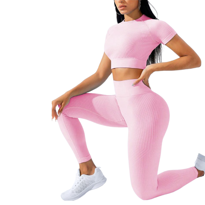 Wholesale Gym Wear Sportswear Yoga Sets Yoga Pants Top Women's Sets Gym Fitness Sets Sports Yoga Leggings for Women