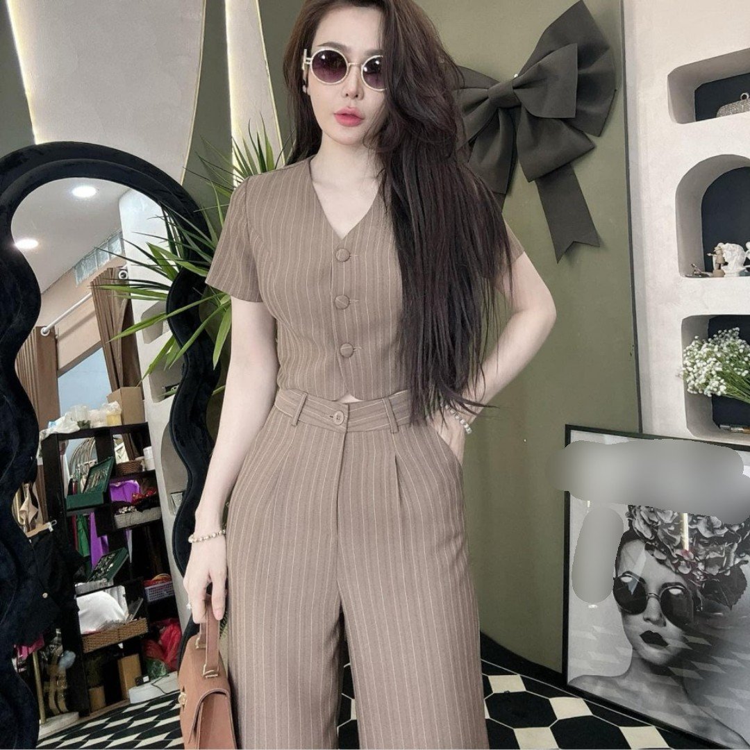 elegant long women's set Factory Price Natural Odm Washable Customized Vietnam Manufacturer Set sort for girl 2 piece long
